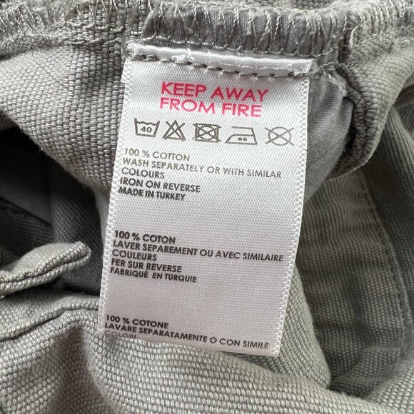 Urban Outfitters BDG Pinne Canvas Skirtall Overall Mini Dress Canvas Sun Summer - Picture 8 of 10